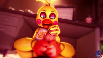 Toy Chica Footjob