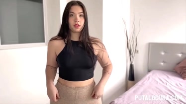 Adolescente de gran culo participa en casting porno español