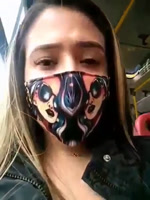 Perra se masturba en Transmilenio bogota