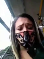 Masturbandome en el autobus