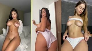 Tres hermosas chicas con ganas de verte masturbar