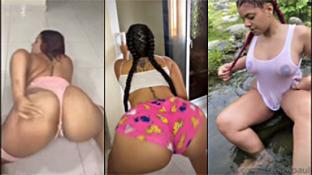 Zuleika Paulino twerks with her fat ass