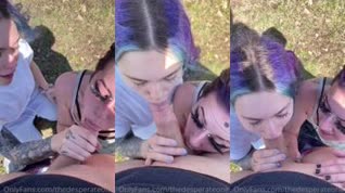 Pandora Skye Shares Blowjob In Public POV 